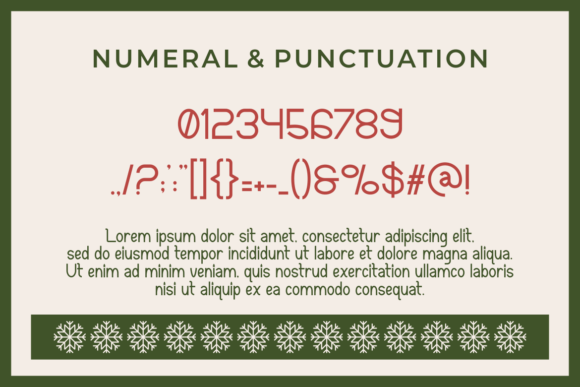 Snowy Bunny Font Poster 3