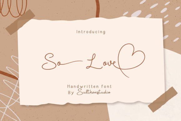 So Love Font Poster 1