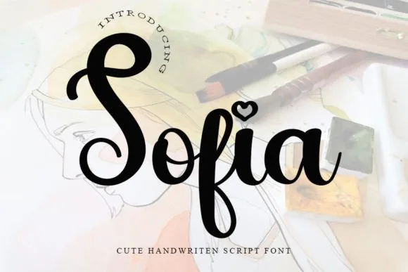 Sofia Font Sofia Font Poster 1