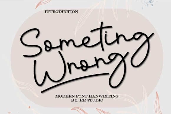 Something Wrong Font