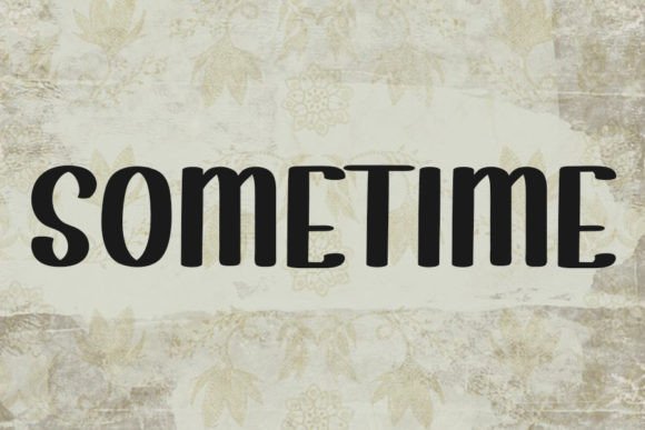 Sometime Font Poster 1