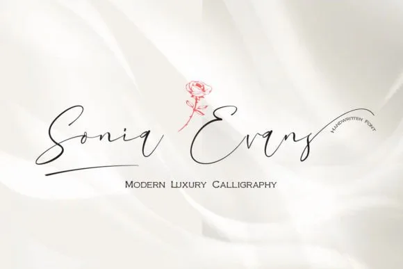 Sonia Evans Font Sonia Evans Font Poster 1