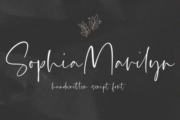 Sophia Marilyn Font Poster 1