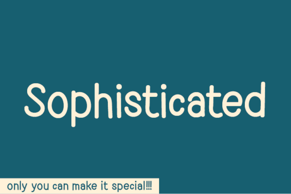Sophisticated Font