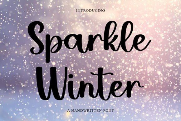 Sparkle Winter Font Poster 1