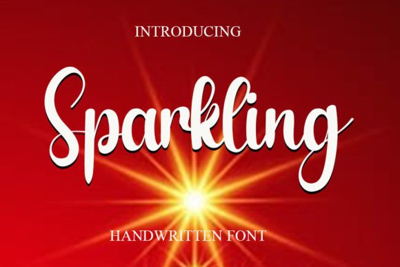 Sparkling Font Poster 1