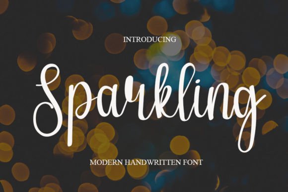 Sparkling Font Poster 1