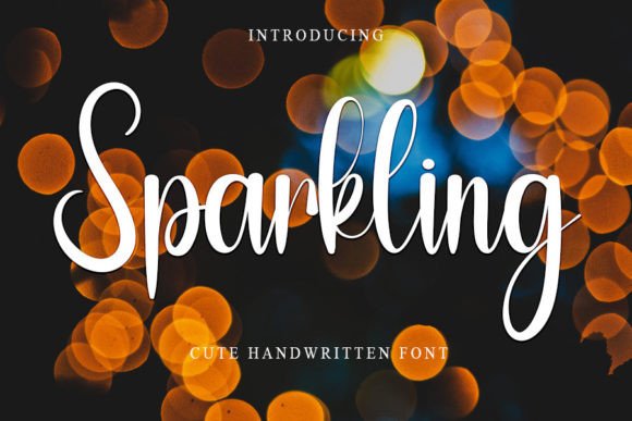 Sparkling Font Poster 1