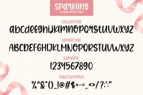 Sparkling Font Poster 7