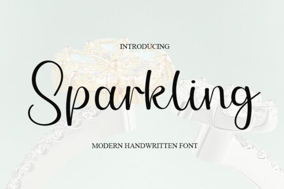 Sparkling Font Poster 1