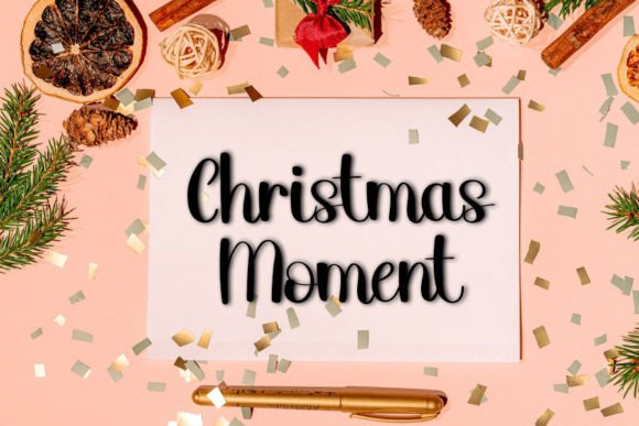 Sparkling Christmas Font Poster 3