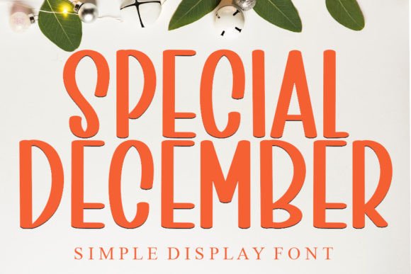 Special December Font Poster 1