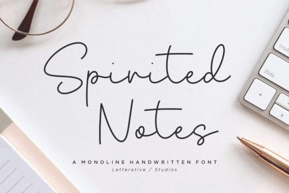 Spirited Notes Font Poster 1