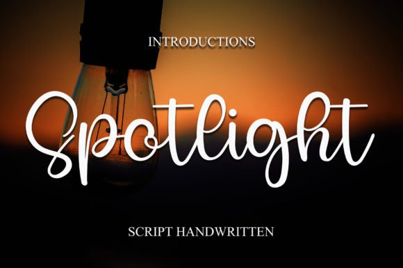 Spotlight Font Poster 1