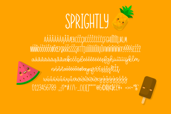 Sprightly Font Poster 6
