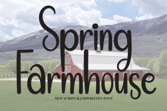 Spring Farmhouse Font Poster 1