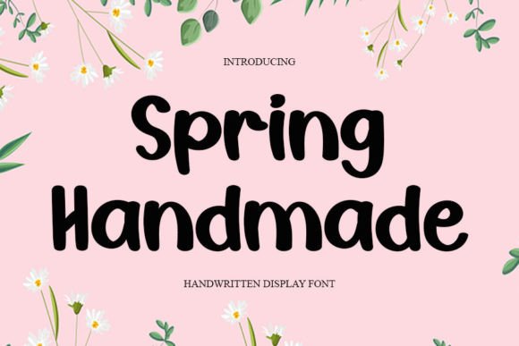 Spring Handmade Font Poster 1