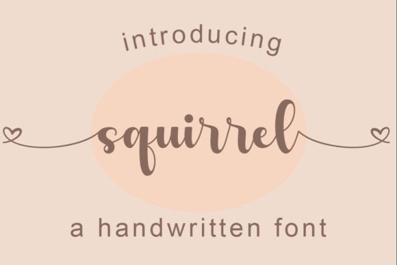 Squirrel Font Poster 1