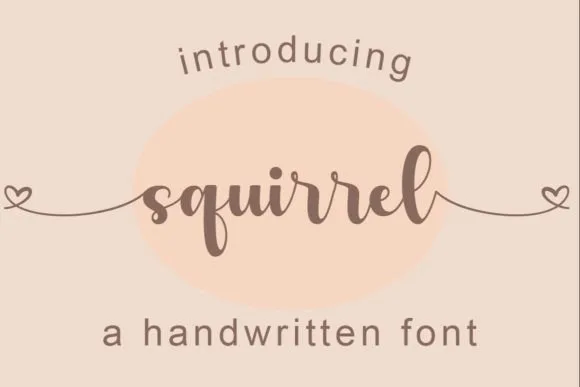 Squirrel Font Squirrel Font Poster 1