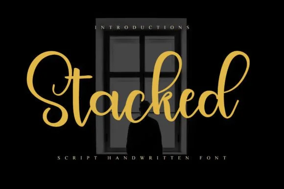 Stacked Font Stacked Font Poster 1