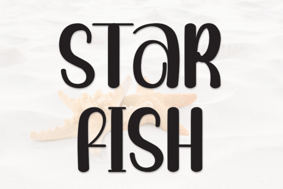 Star Fish Font Poster 1