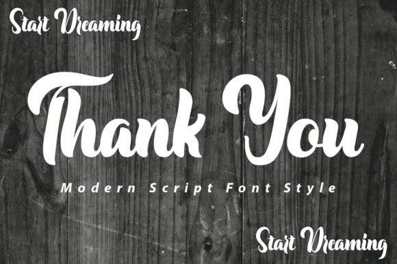Start Dreaming Font Poster 9