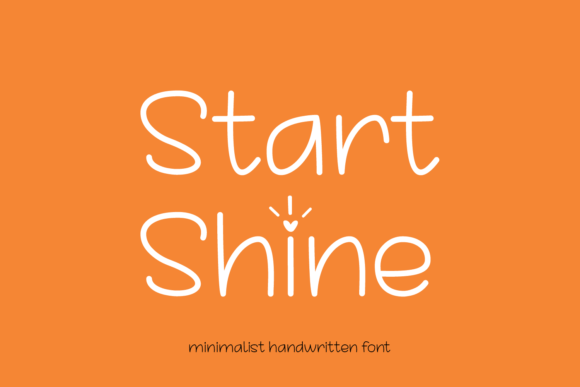 Start Shine Font Poster 1