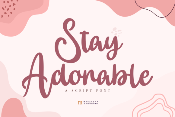 Stay Adorable Font Poster 1