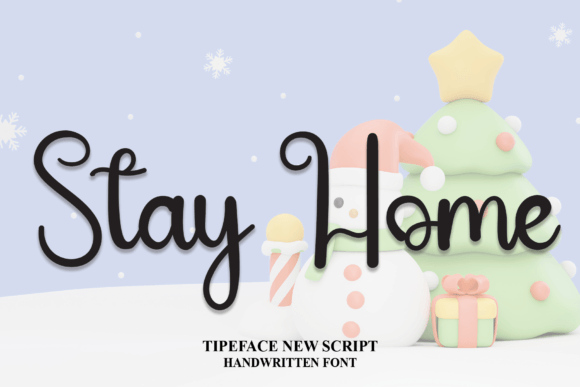 Stay Home Font Poster 1