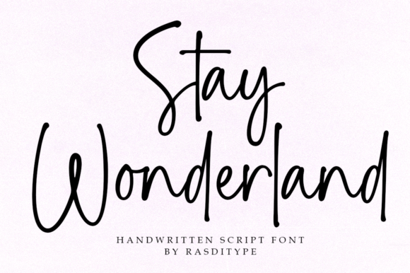 Stay Wonderland Font Poster 1
