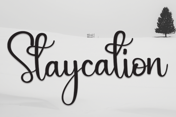 Staycation Font Poster 1