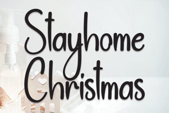 Stayhome Christmas Font