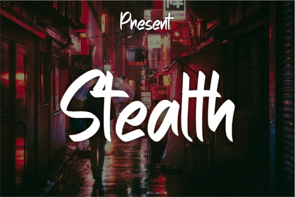 Stealth Font Stealth Font Poster 1