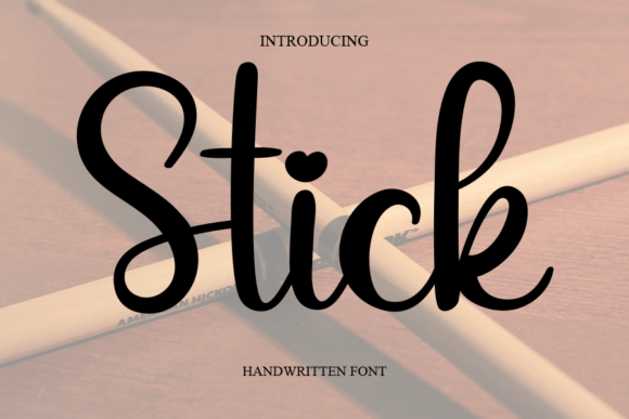 Stick Font Poster 1