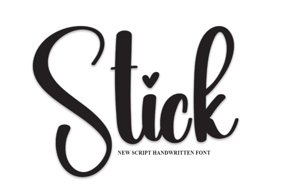 Stick Font Poster 1