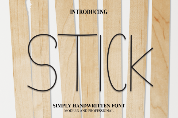 Stick Font Poster 1