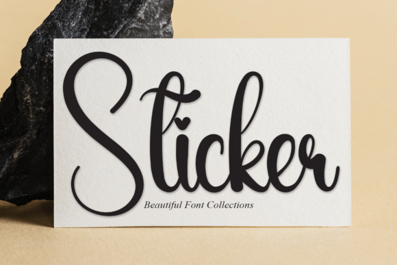 Sticker Font Poster 1