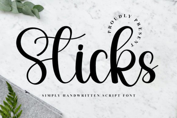 Sticks Font Poster 1