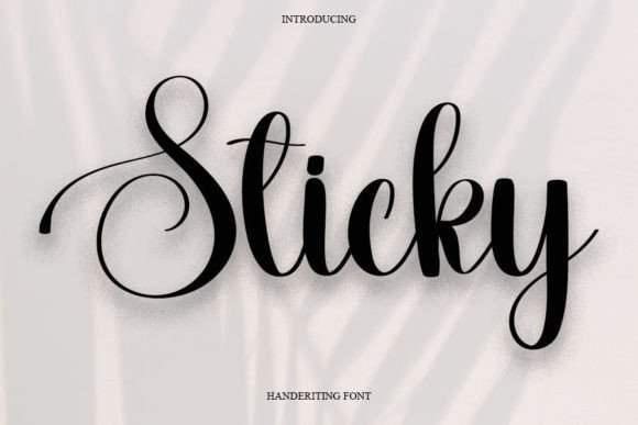 Sticky Font Poster 1