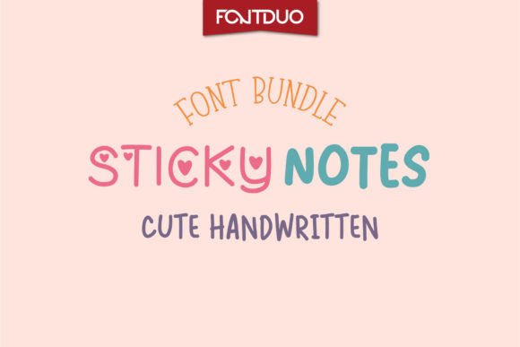 Sticky Notes Font Poster 1