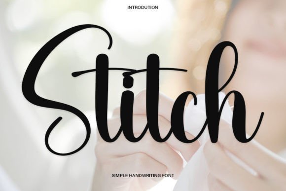 Stitch Font Poster 1