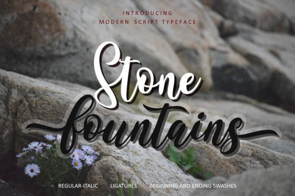 Stone Fountains Font Poster 1
