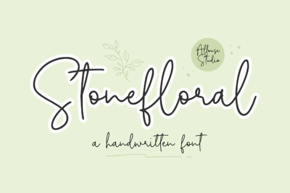 Stonefloral Font Poster 1