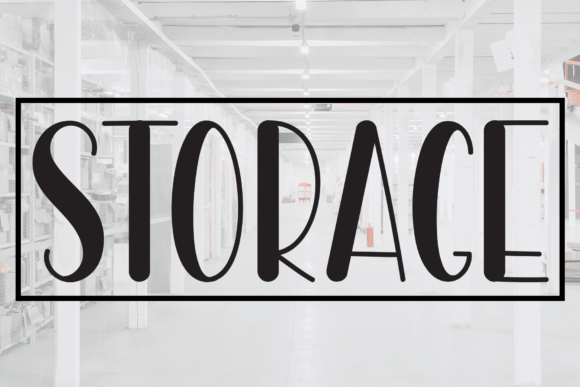 Storage Font Poster 1