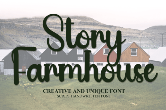 Story Farmhouse Font Poster 1
