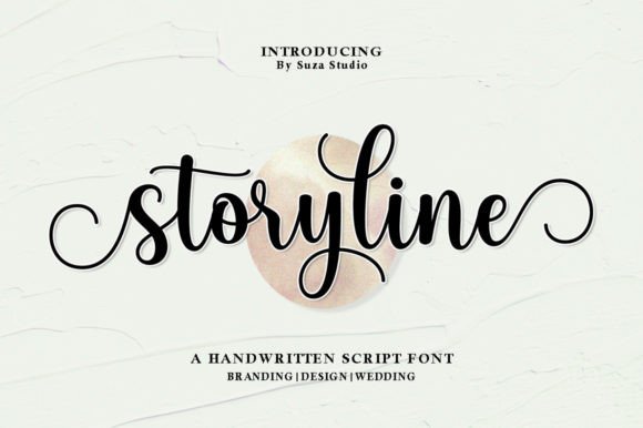 Story Line Font Poster 1