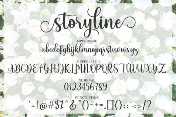 Story Line Font Poster 6
