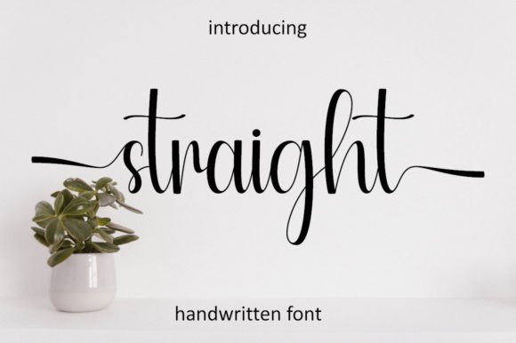 Straight Font Poster 1