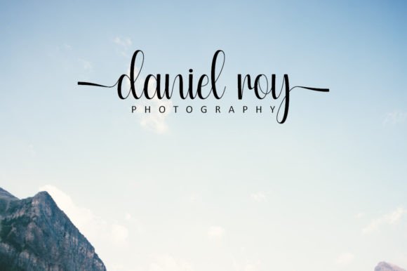 Straight Font Poster 3