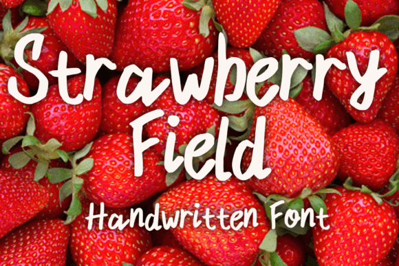 Strawberry Field Font Poster 1